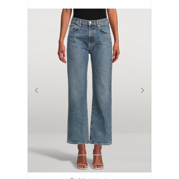 Goldsign Mellery High-Waisted Straight Jeans - Picture 3 of 8